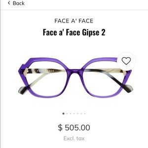 Face a' Face Gipse 2 Eyeglass Frames